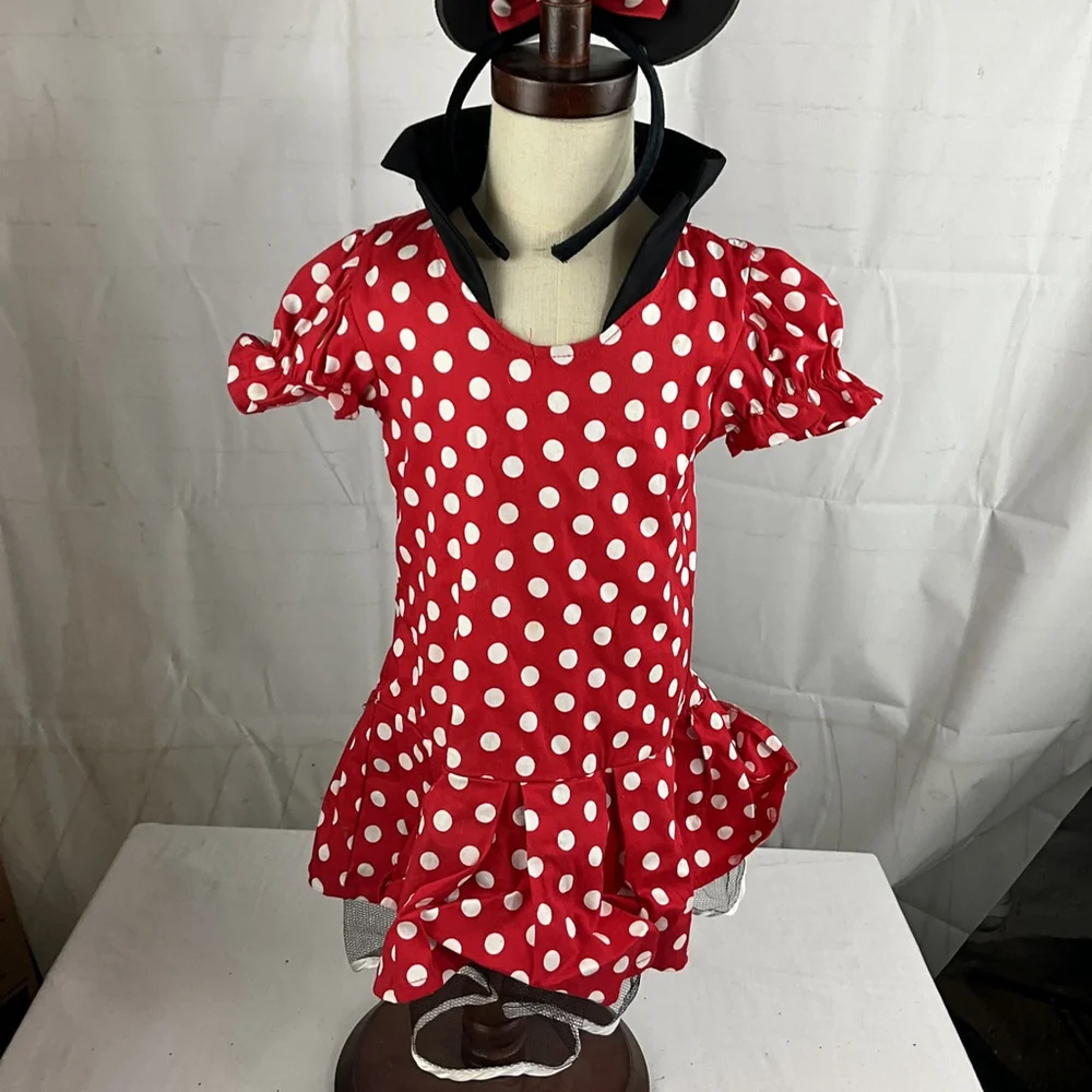 Girls Jerry Beck Minnie Mouse Costume With Ears